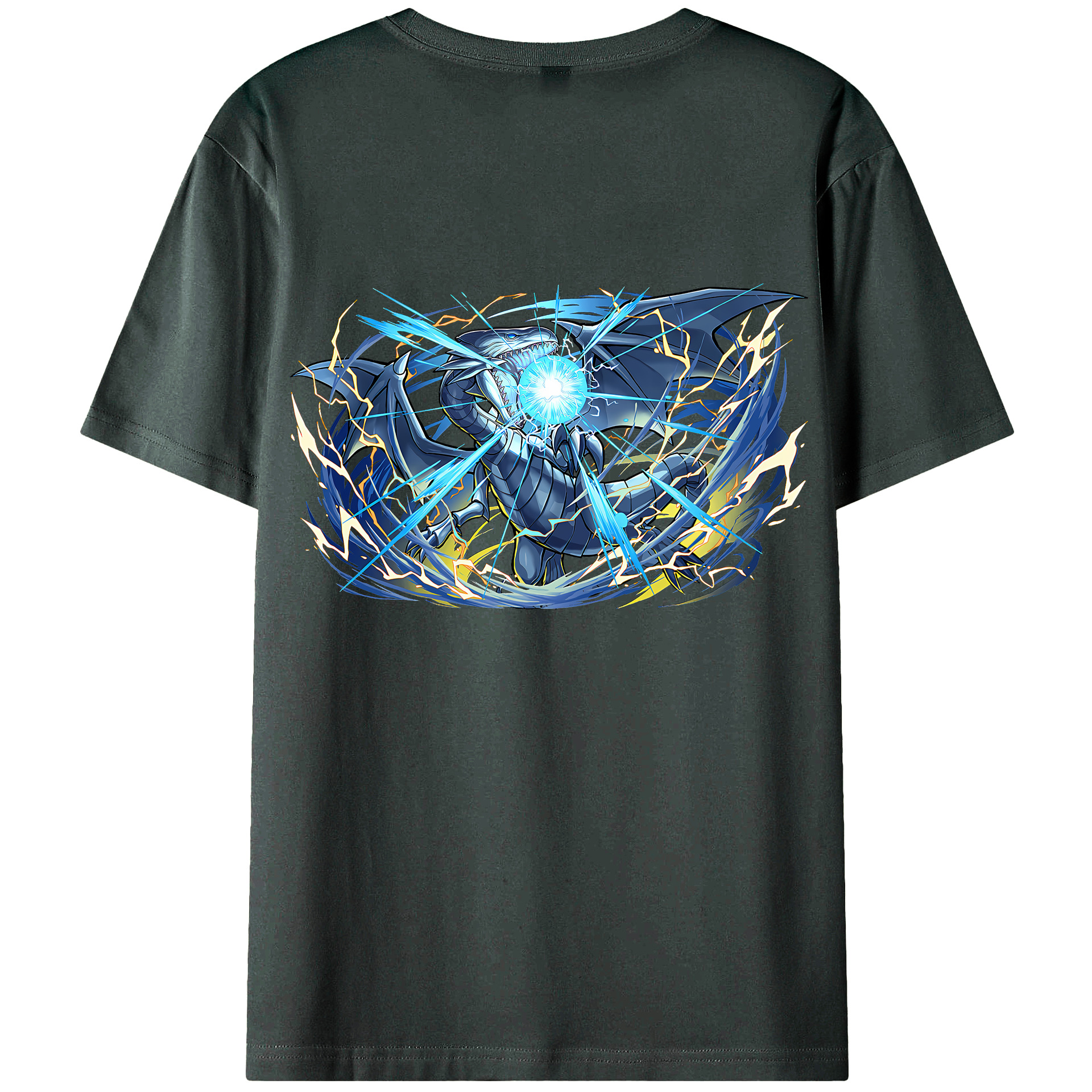 （画像用） 遊☆戯☆王 Yu-Gi-Oh! 綿100％ メンズ半袖Tシャツ（バックプリント） 通気性